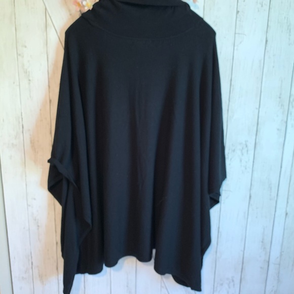 Charter Club black  Cowl Neck Cape - Picture 2 of 6